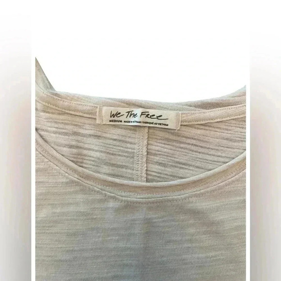 Free People We the Free Natasha Tee in Sand Size Medium - Picture 6 of 8